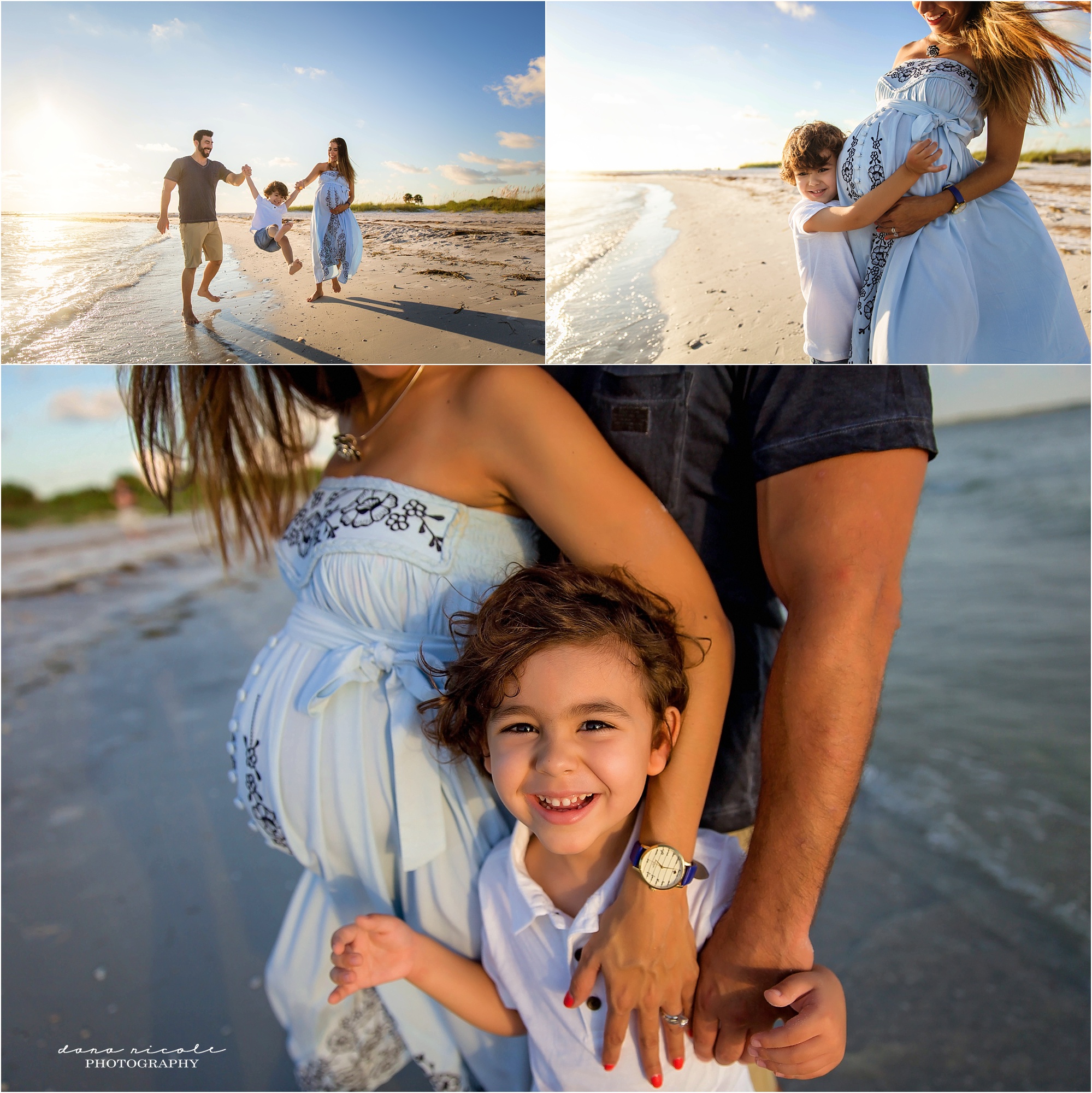 Tampa Maternity Photographer at Honeymoon Island State Park | Dana Nicole Photography | Tampa, FL
