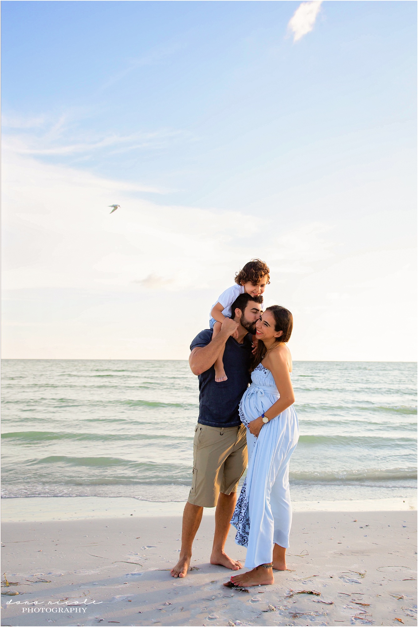 Tampa Maternity Photographer at Honeymoon Island State Park | Dana Nicole Photography | Tampa, FL