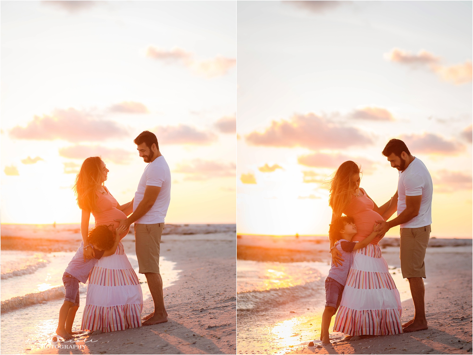 Tampa Maternity Photographer at Honeymoon Island State Park | Dana Nicole Photography | Tampa, FL