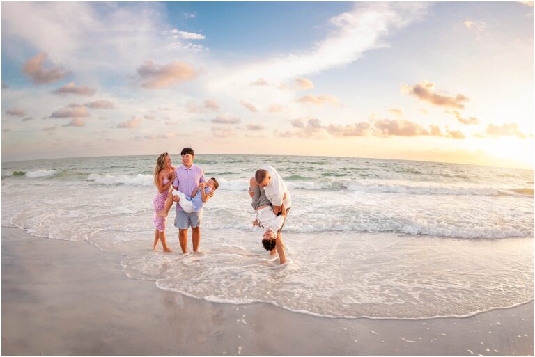 The M Family at Treasure Island Beach